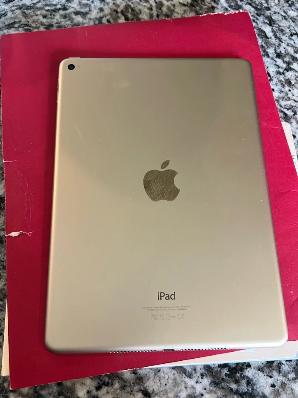 Apple iPad with White Bezel and Gold Trim